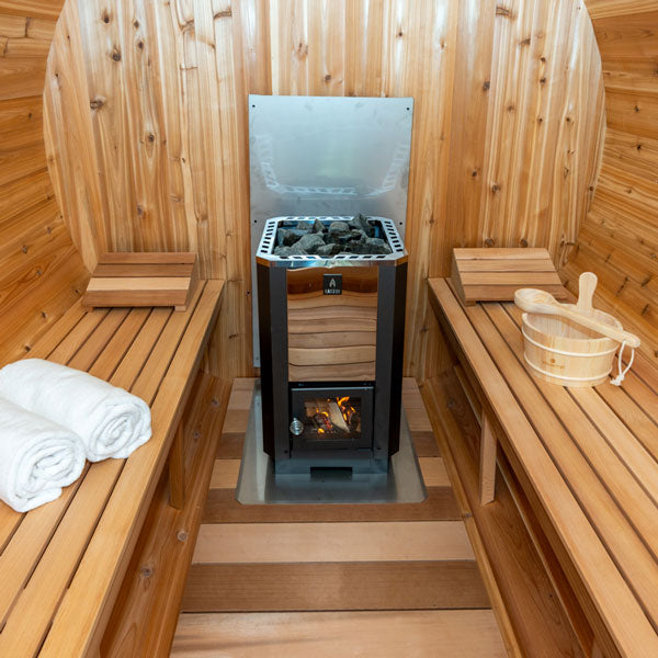 Karhu Wood Burning Sauna Heater with Chimney Kit