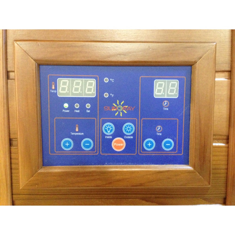 SunRay Cordova Sauna 2-Person FAR Infrared Sauna Vertical Heater Panels