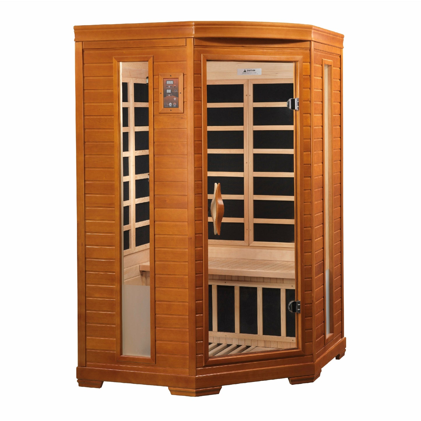 Golden Designs Dynamic Heming 2-person Corner Low EMF FAR Infrared Sauna