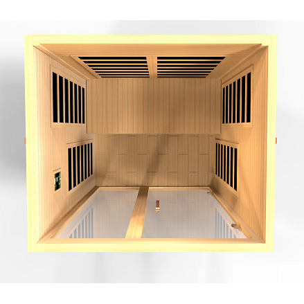 Golden Designs Dynamic Santiago 2-Person Low EMF FAR Infrared Sauna