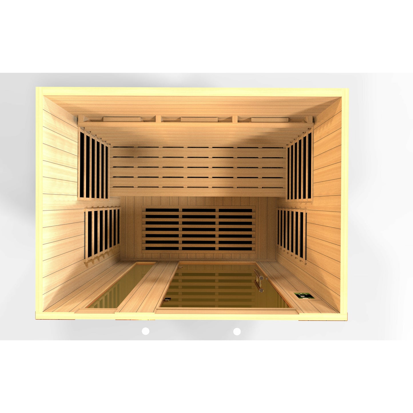 Golden Designs Dynamic Lugano 3-Person Full Spectrum Near Zero EMV Infrared Sauna