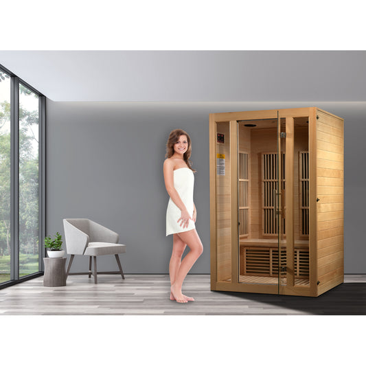 Golden Designs Maxxus Seattle 2-Person Low EMF FAR Infrared Sauna