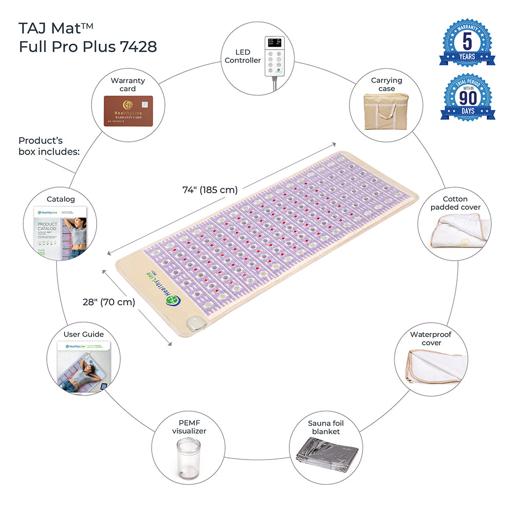 HealthyLine TAJ Mat Full Pro Plus 7428 with Photon LED and PEMF